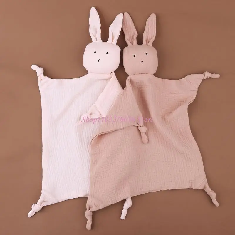 R6FD Trẻ mới biết đi Khăn Khăn dễ thương Chăn bảo mật mềm mại Bedtime Bedtime Cuddle Toy