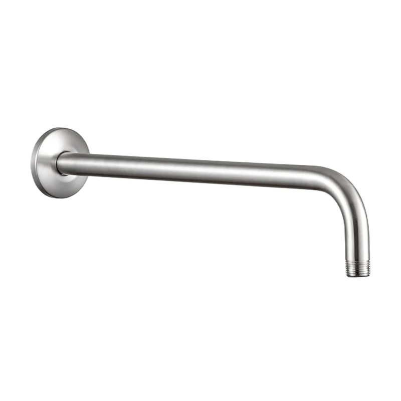 Brushed 304 Stainless Steel Shower Arm Wall Mounted 16/18/20 Inch Metal Showerhead Pipe Tube Bathroom Accessories