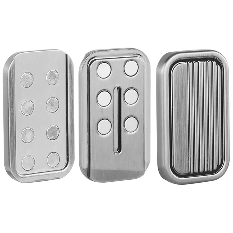 Magnetic Fidget Slider Three Layer EDC Poker Push Card Sensory Haptic Clicker Cool Gadgets Adults Relieve Stress ADHD Anxiety