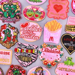 NIEUWE DIY Patch Nederland Oeteldonk Embleem Geborduurde Patches Ijzer Op Patches Voor Kleding DIY Nederland Carnaval Patch Badge