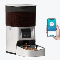 Best Seller 6L Automatic Pet Feeder for Dogs and Cats Smart Wifi App Remote Control Charge Powered Top Seller