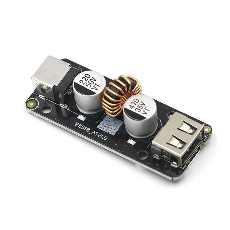 AS95 45W DC to USB Type C PD & QC3.0 Fast Charge Step-Down Buck Power Adapter Module IP6518, 10.5-32V Input for Car/DIY Projects