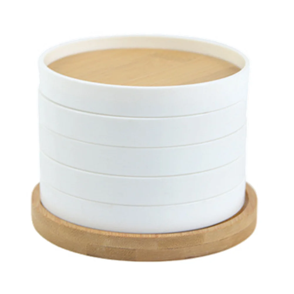 

1 set Bamboo Coaster Set Heat Resistant Round Cup Mat For Tabletop Protection Wear-Resistant Desktop Pad Decorative Home Tea