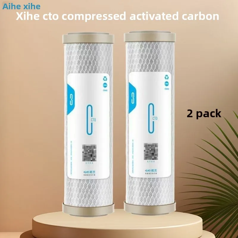 CTO 5 Micron Activated Carbon Block Water Filter Cartridge 10 x 2.5 Inch Universal Replacement for Whole House RO System