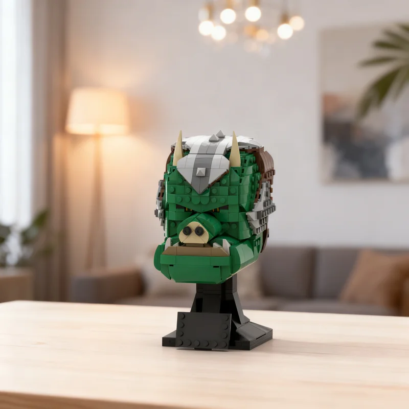 

776pcs MOC Gamorrean Guard Head Helmet Collection Star Battle Model Building Blocks Architecture Toy Christmas Gifts Brick DIY