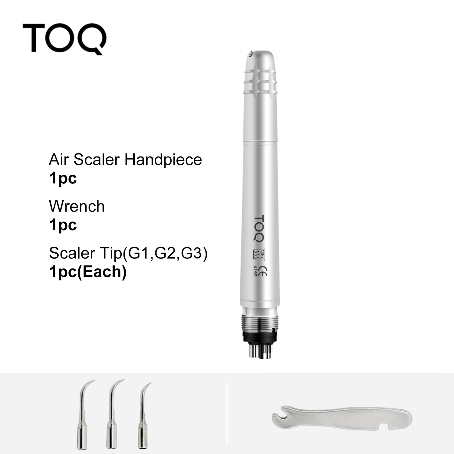 Dental Ultrasonic Air Scaler with 3 Tips Tooth Calculus Remover Cleaning tool Handpiece Whiten Tooth Oral Cleaner