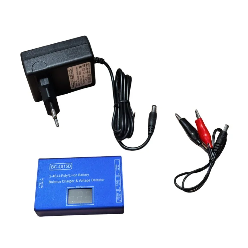 BC-4S15D 4S Balance Charger for 2S 3S 4S Lipo Li-ion Battery 7.4V 11.1V 14.8V LCD Display Voltage Detector Power Adapter RC Car