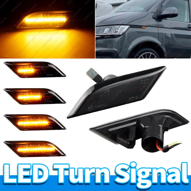 

Светодиодные динамические последовательные боковые габаритные фонари для VW Transporter T6.1 Van Bus Platform Chassis Caravelle Multivan ABT 7LA949101