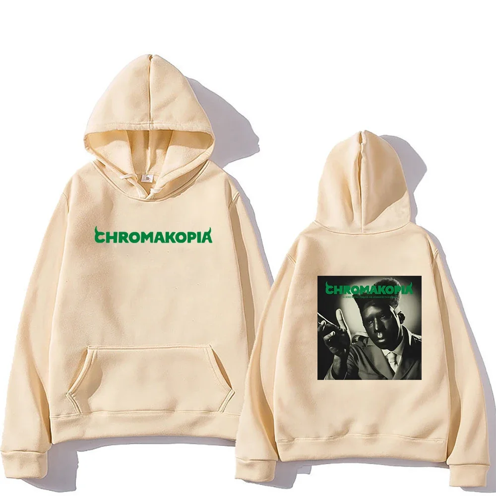 Tyler Lá Teremtő chromakopia Album kapucnis Szent CHROMA Nők hoodies harajuku Uniszex téli Garbó Pamut sportpulóver évjárat