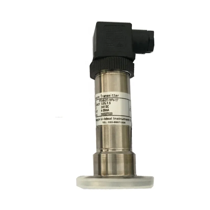 Food Tri-Clamp Connection Diaphragm Pressure Transmitter clamp type flat film membrane sanitary pressure sensor