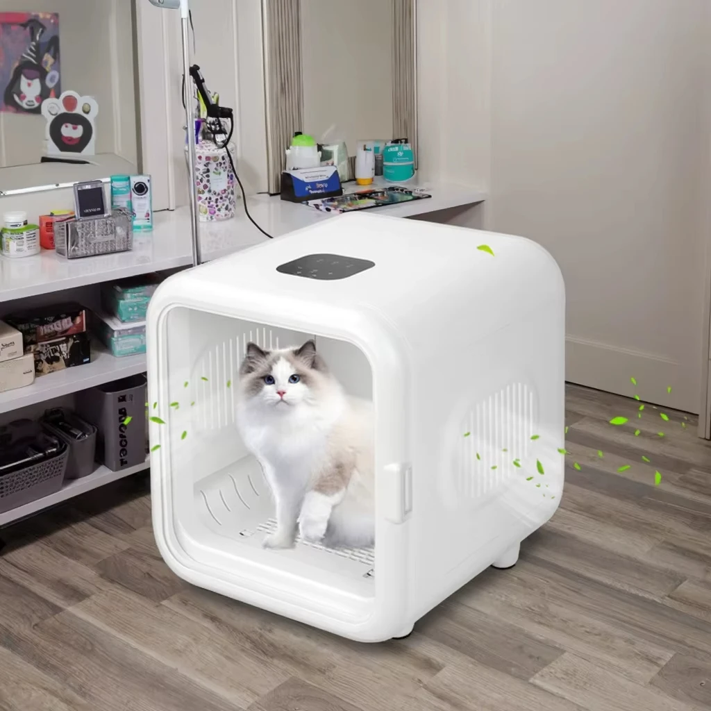 Eco-Friendly ABS Pet Dryer Quick-Drying Dog Pet Hair Dryer Box with Water Blower Pet Cleaning Features