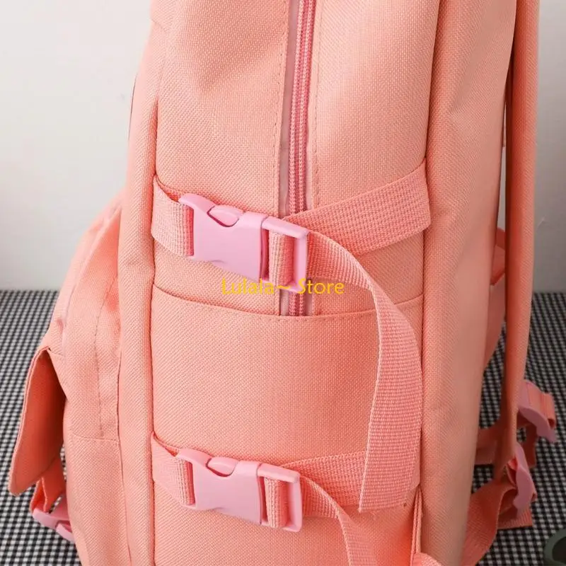 

Y4QA 4pcs Large Capacity Bear Backpack Set for School Bookbag for Teens Girls Daypack Waist Bag Handbag Pencil for Case