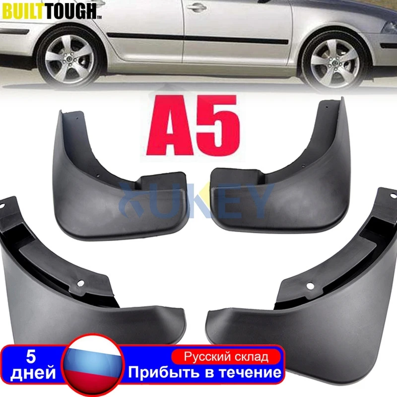Car Mud Flaps For Skoda Octavia A5 2004-2012 4Dr Mudflaps Splash Guards Mud Flap Mudguards Fender 2011 2010 2009 2008 2007 2006