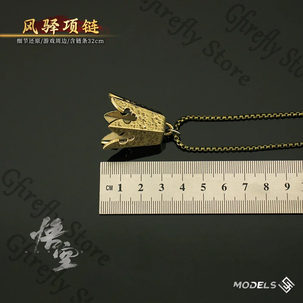 Black Myth: Wukong Pendant Necklace Anime Amulet Game Alloy Decorate Hanging Drop Ambitus Collect Souvenir Gift