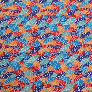 Peixe Impresso Tecido De Algodão para Costura Artesanal, Quilting Artesanal, Vestido De Bebê Tecido, Patchwork DIY, Gato Bonito, Novas Cores 12 principais vendas tecido estampa gato - №11