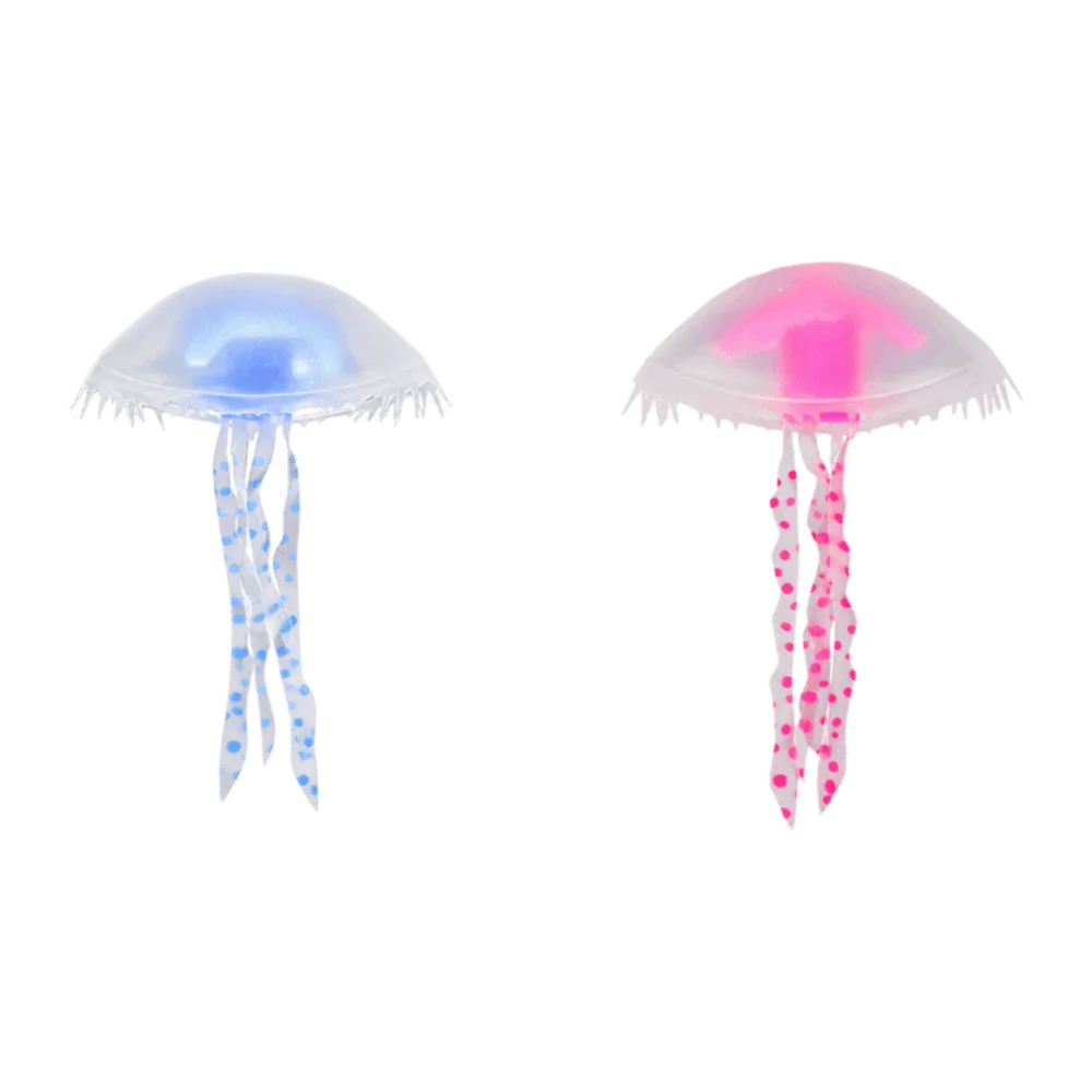 2/4Pcs Glowing Fluorescent Jellyfish Aquarium Decoration Multi-Color Floating Fish Tank Decoration Silicone