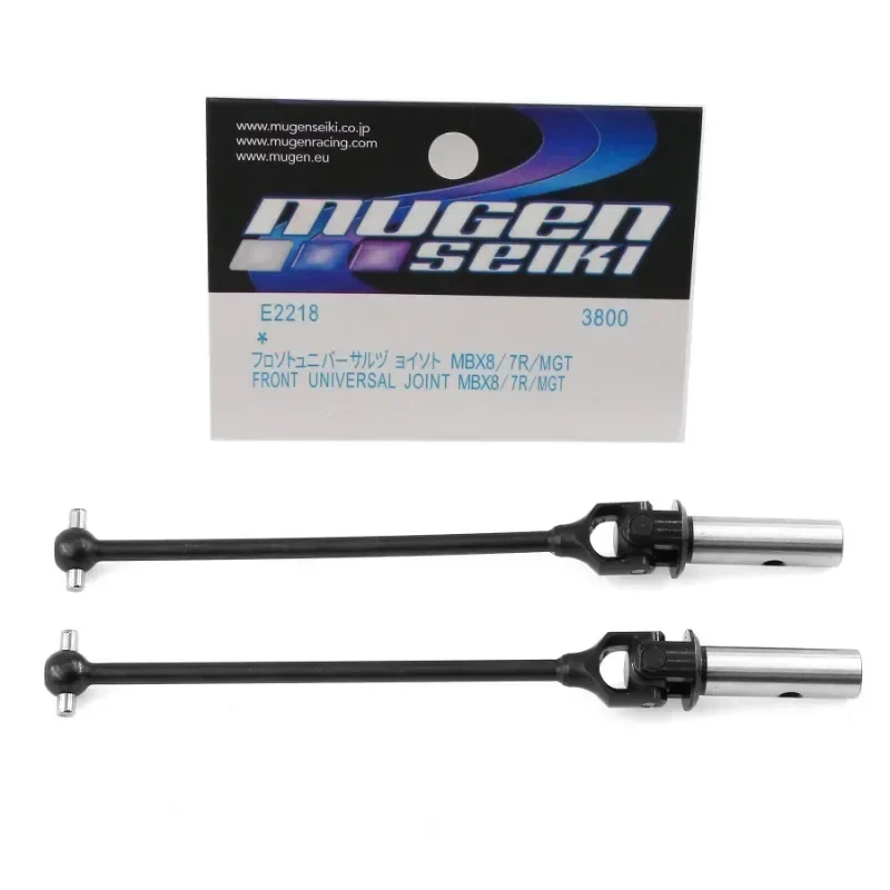 Arbre d'entraînement à Joint universel avant et arrière en métal, 2 pièces, CVD E2218 E2219 pour Mugen Seiki 1:8 MBX8R RC, pièces et accessoires de voitures