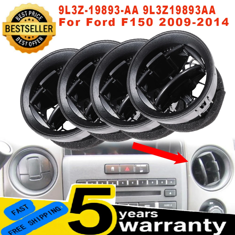 

9L3Z-19893-AA New Air Vent Dashboard Air Conditioner AC Heating Grille Diffuser Center Panel 9L3Z19893AA For Ford F150 2009-2014