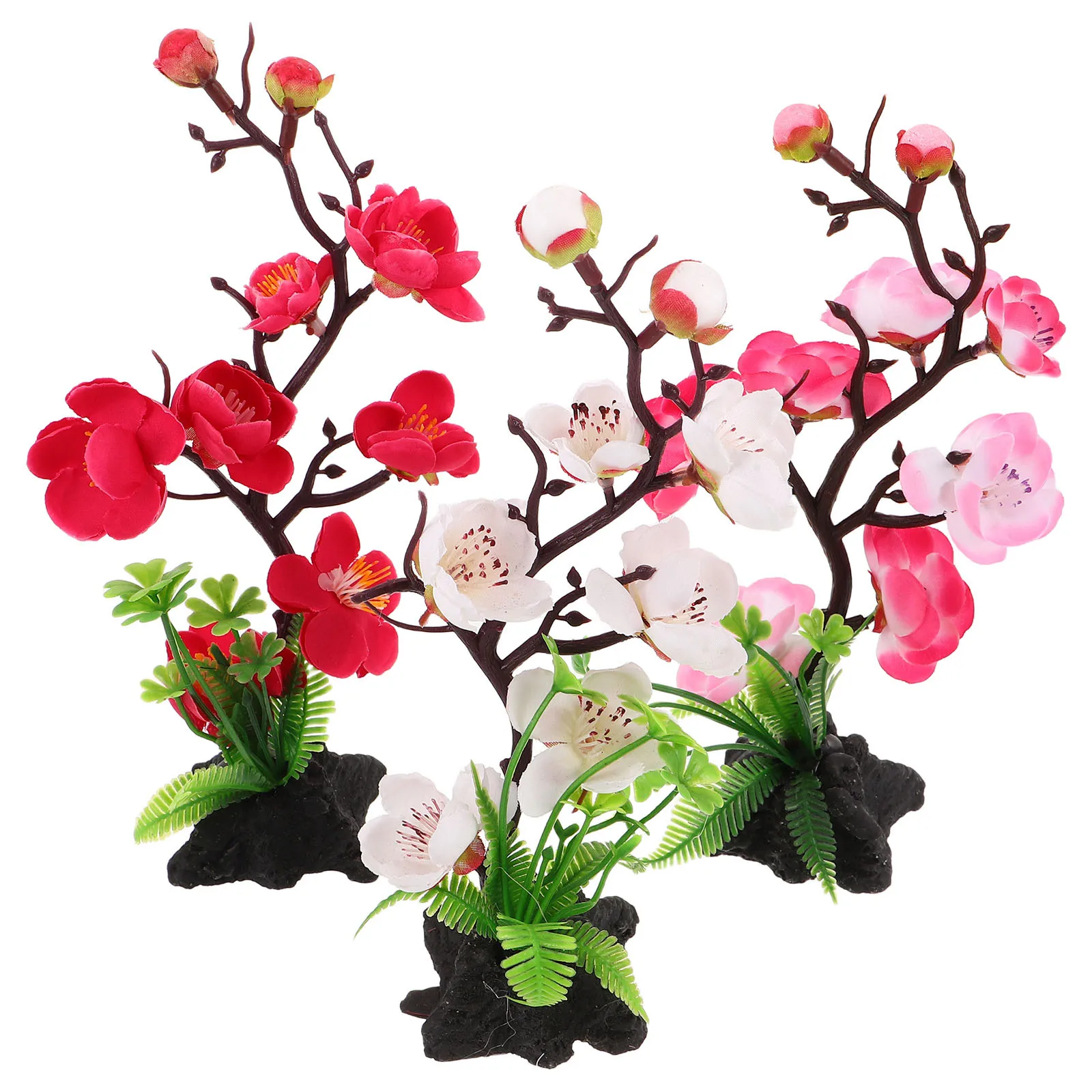 

3pcs Japanese Style Sushi Plate Decorations Artificial Flower Ornaments For Sashimi Serving Tray Table Centerpiece Dish Decor