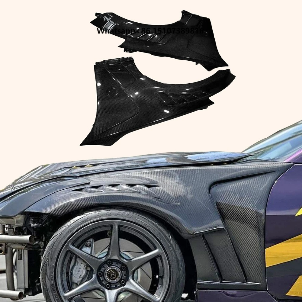 For  350Z Z Fairlady Z33 02-08 Carbon KZC Front Bumper Side Vented Fender