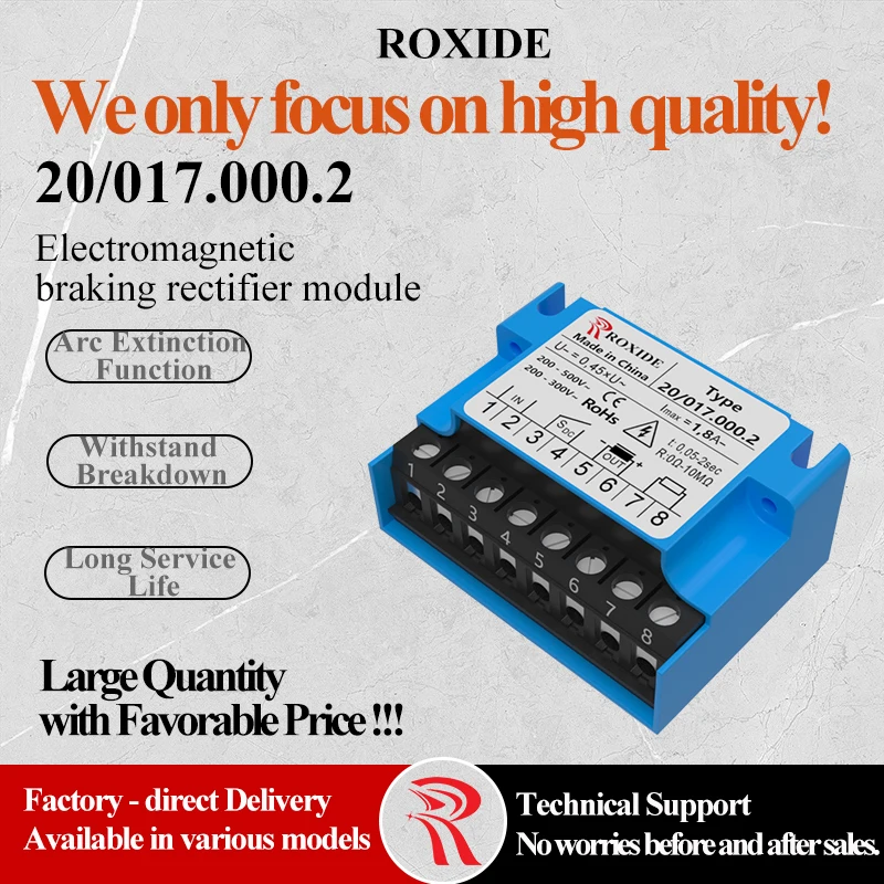 20/017.000.2 Motor Brake Rectifier (200~500V), Interchangeable with mayr 1/017.000.2 2 10/20.17