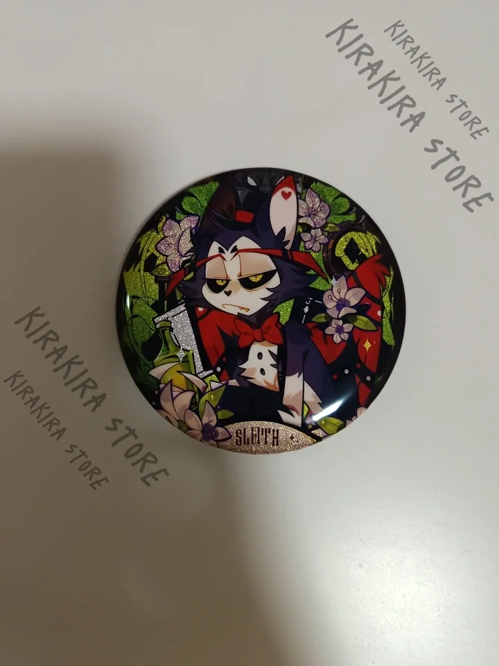 Hazbin Hotel Vox Alastor Angel Dust Charlie Husk Lucifer Acrylic Color Paper Standing Sign Keychain Postcard Pendant view 3