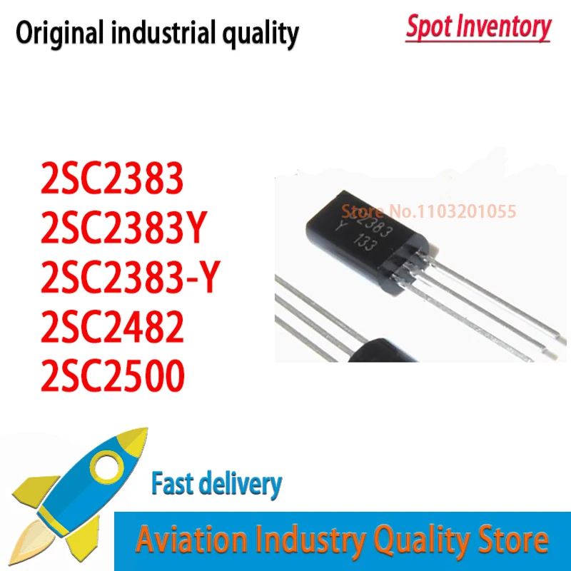 50 unids/lote C2383-Y 2SC2383 C2383 2SC2383 TO92L1A 160V 2SC2383Y 2SC2383 C2383 2SC2482 C2482 2SC2500 B C2500