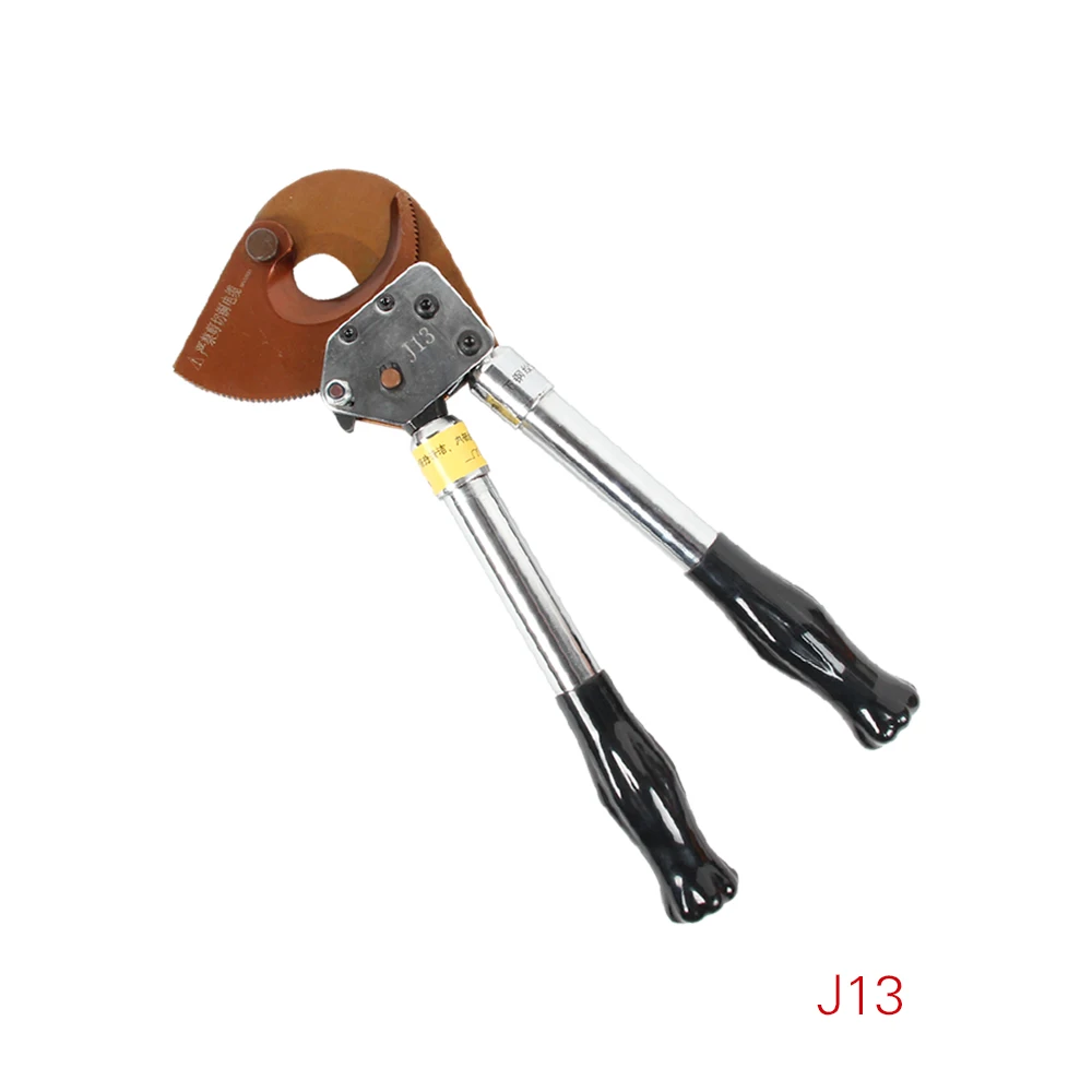 J13 ACSR and Steel Ratchet Cutter Hand Tools Hardwire Cutter Wire and Cable Cutter