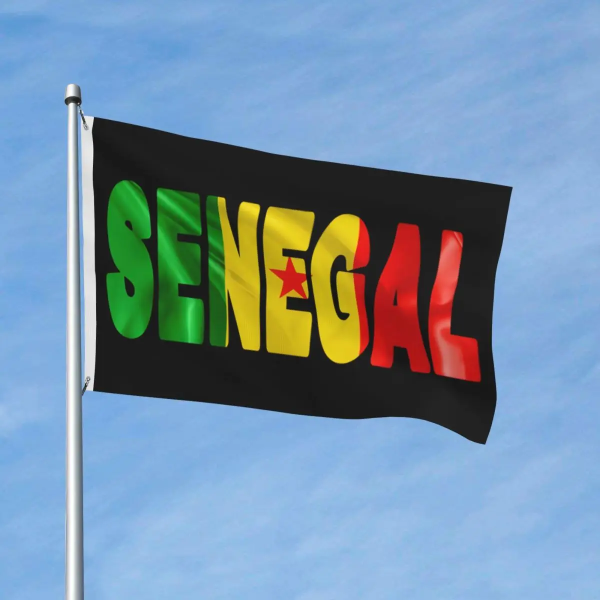 90X150cm Senegal Flag Flag For Living Room Dorm Party Decor Hanging Design Flags Banner