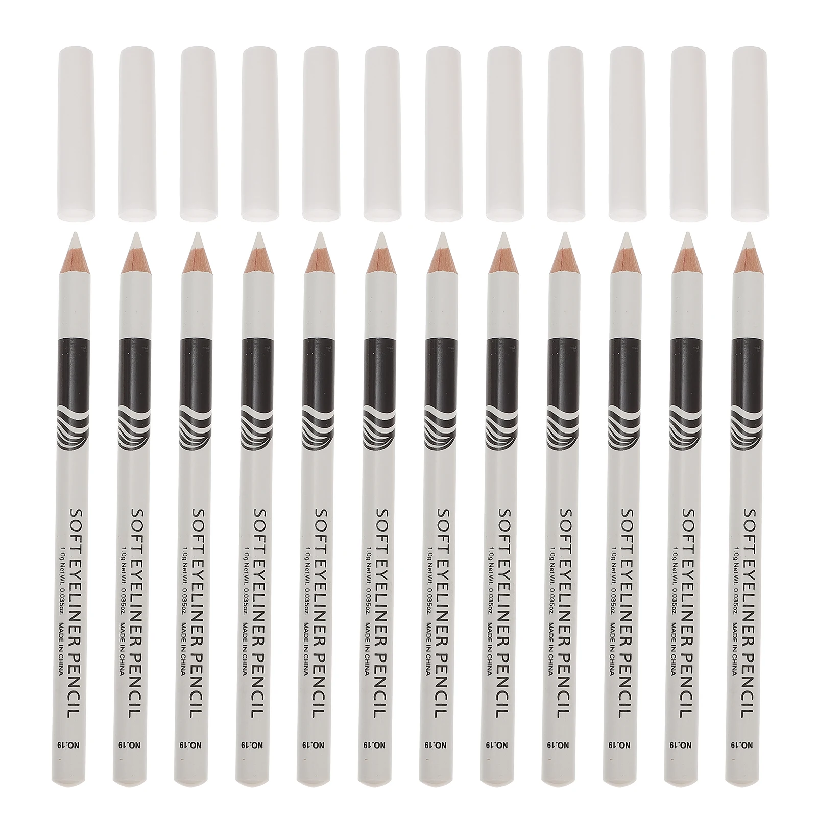 

12pcs White Eyeliner Pencils Waterproof Highlighter Pens Long Lasting Eyeshadow Tools Professional Makeup Eye Liner Stylish