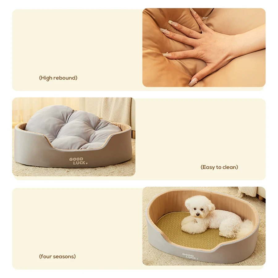Warm Sleeping Bed for Cats, Puppy Kennel, Comfortable, Lovely Dot, Kitten, Puppy, House for Winter, Top Quality