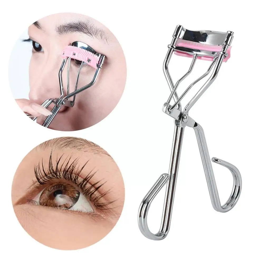 Dames Professionele Wimper Krultang Met Kam Pincet Make-Up Wimper Cosmetische Tool Curling Clip Beauty Tools Eye B0m6