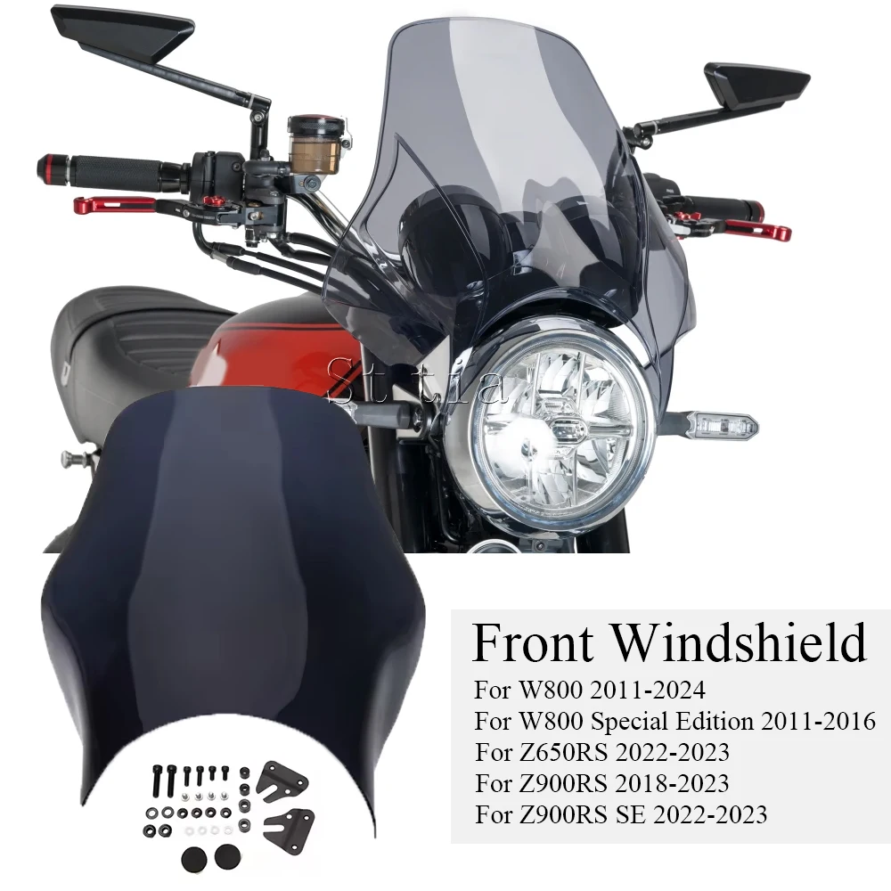 Motorrad Frontscheibe Windschutz Windschutz Schild Deflektor Fit Für Kawasaki Z650RS Z900RS SE Z900 RS Z650 RS W800