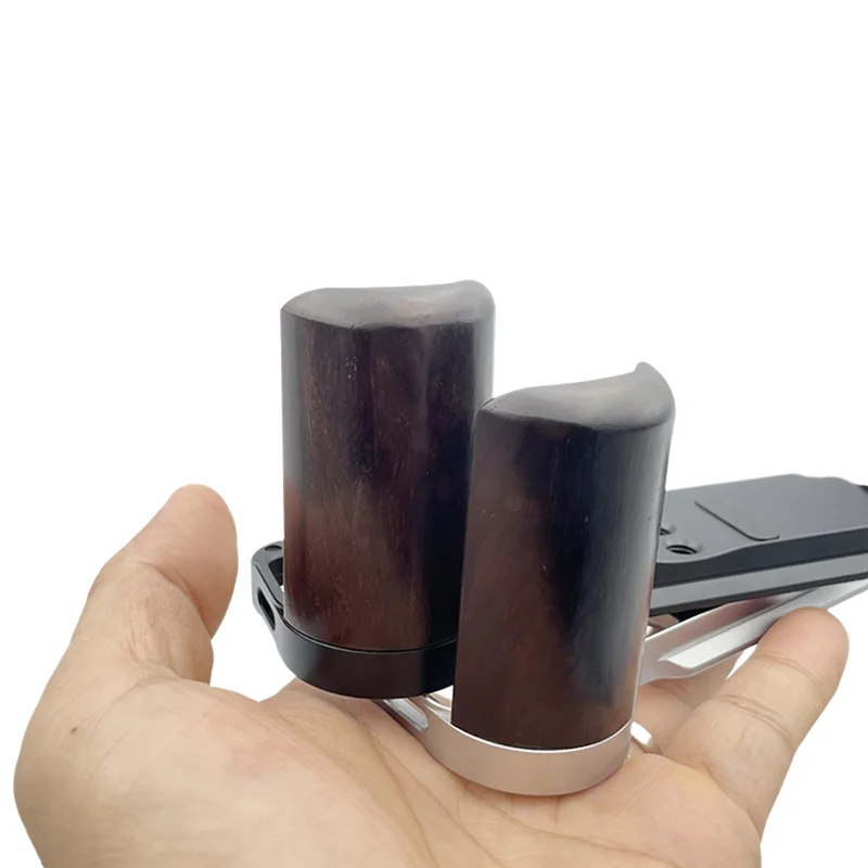 ABKI-Aperto de mão de liberação rápida placa L de madeira para câmera Fujifilm Fuji X100VI alça de câmera