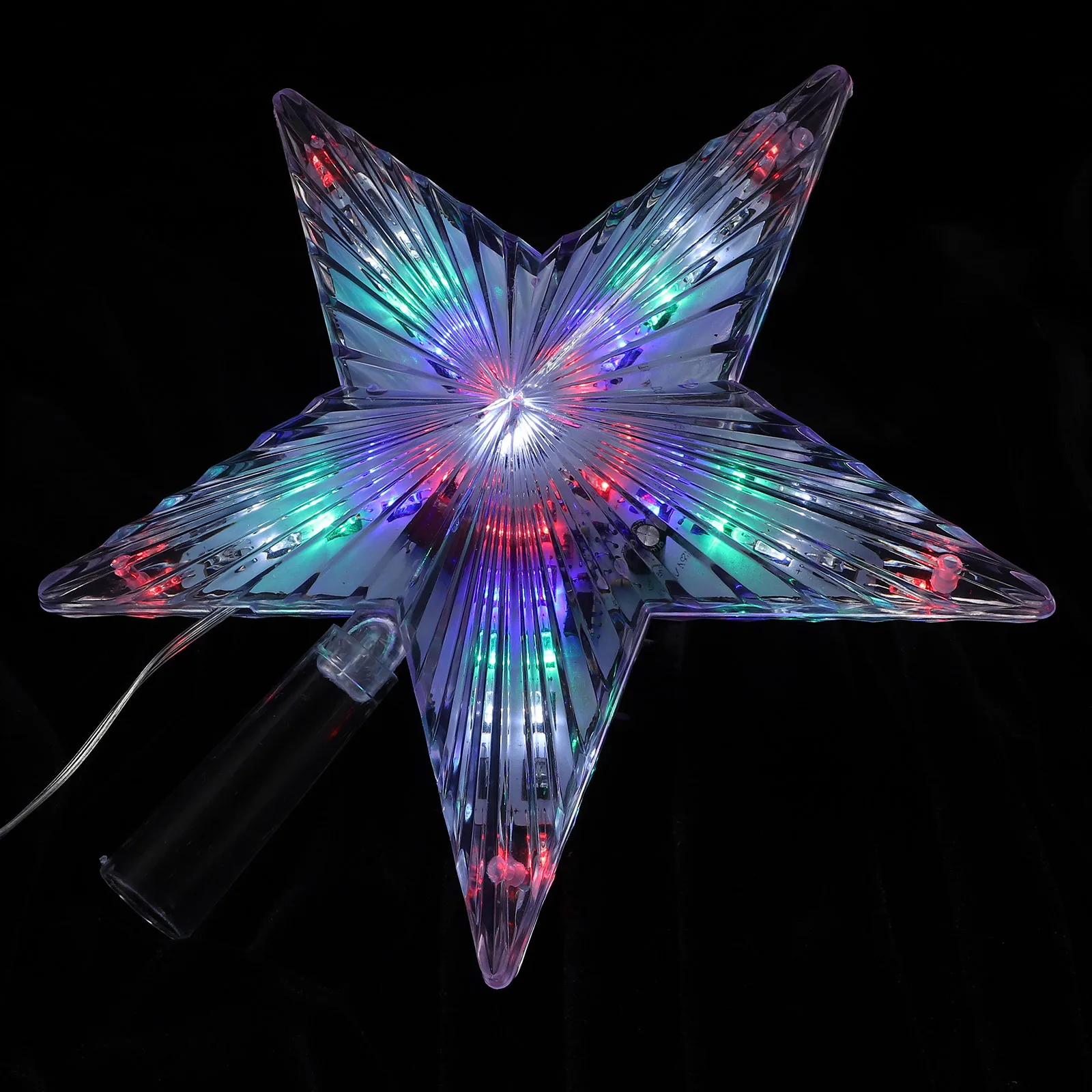 شجرة على شكل نجمة ضوء الاكريليك عيد الميلاد زخرفة مضيئة الخماسية مصباح على شكل نجمة لعيد الميلاد ديكور المنزل هدية عيد الميلاد