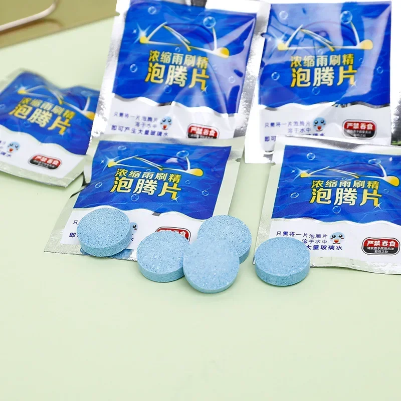 2-100Pcs Solid Cleaner Car Windscreen Wiper Effervescent Tablets Glass Toilet Cleaning Car Wash Accessories Car Cleaning Tool
