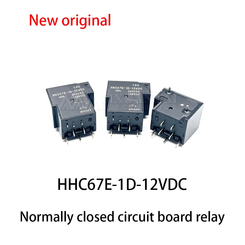 5pcs~10Pcs HHC67E-1D-12VDC-40A normally closed circuit board relay