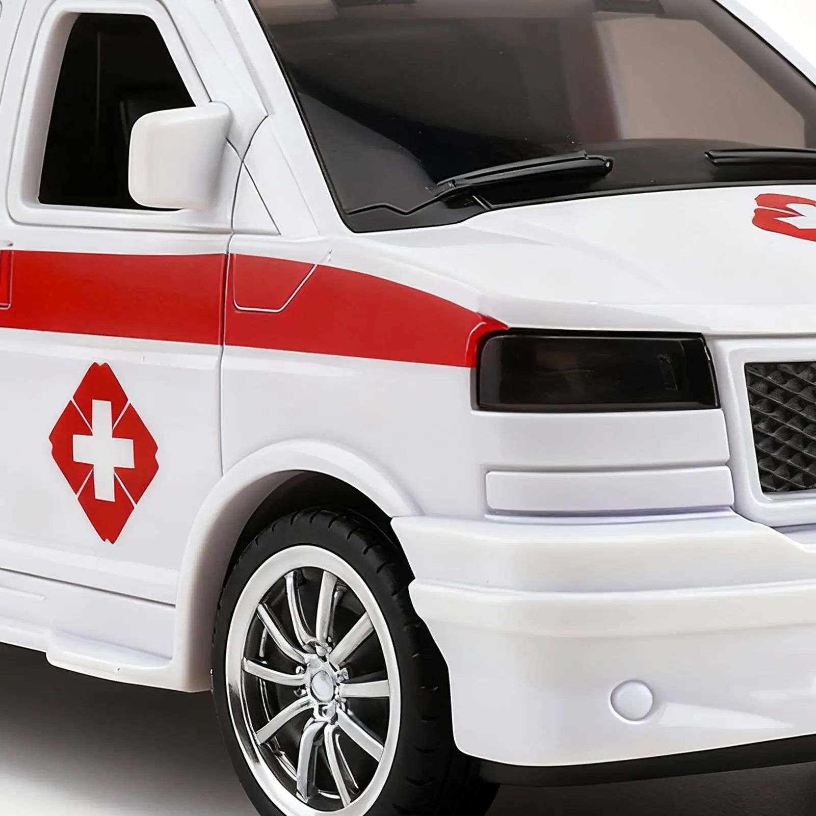 Toy Car Realistic Inertia Vehicles Light Up Kids Ambulance Car Toy For Yard Living Room Party Birthday Toddler Children Pupils