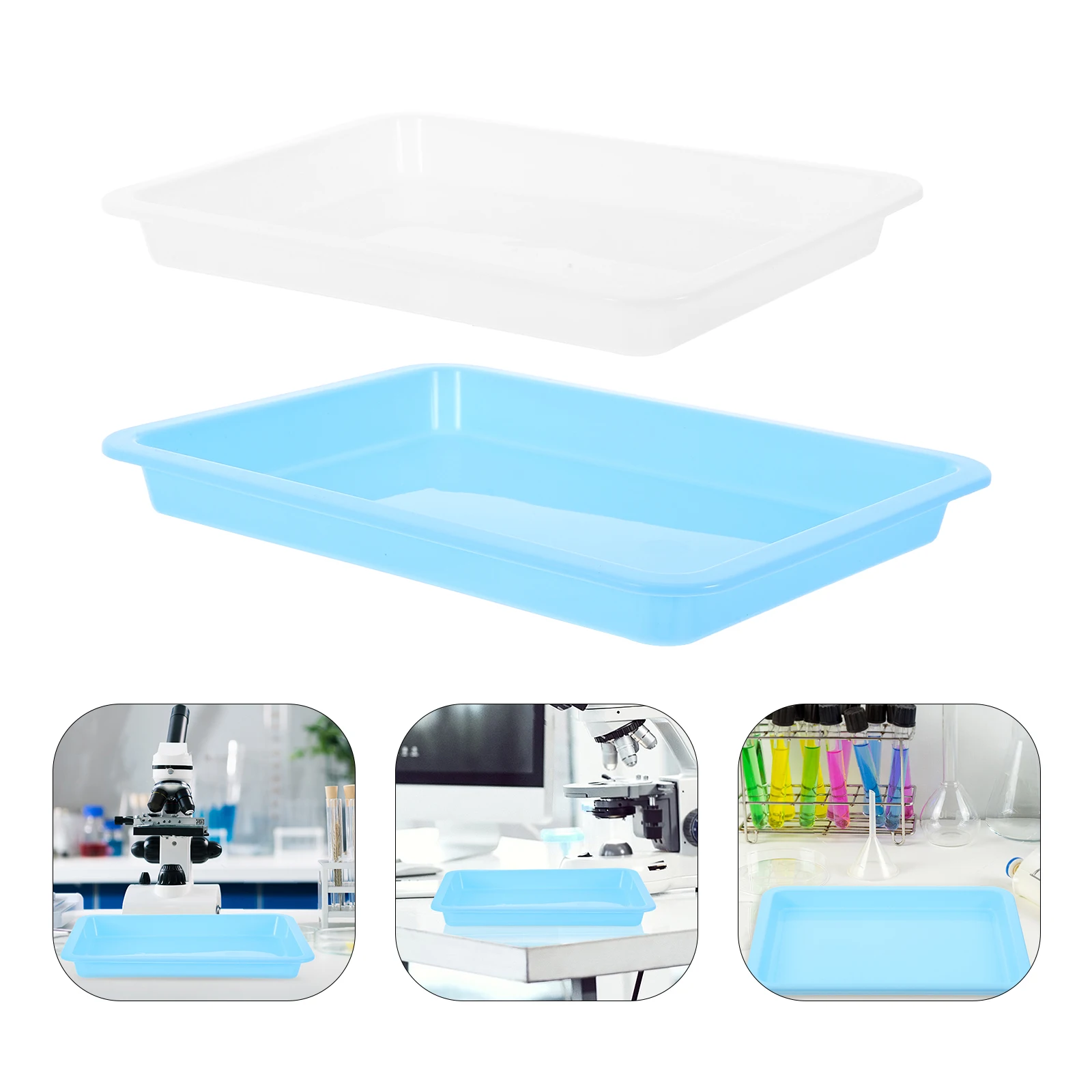 6 Pcs Tray Kids Paint Counter Top Anti-leakage Lab Containment Experimental Supplies Chemical Child