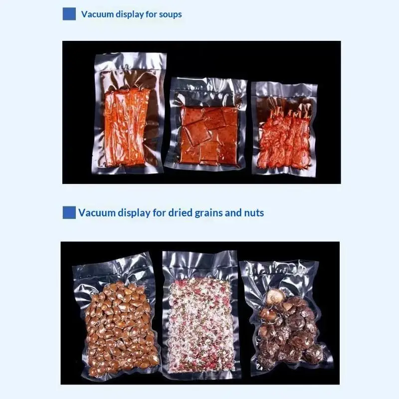 50Pcs/Lot Vacuum Food Bags Vacuum Sealed Storage Bags For Food Storage And Preservation Reusable Vacuum Sealer Bag