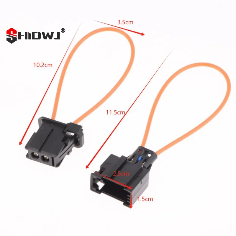 1/2 pièces plus Fiber optique boucle dérivation mâle femelle adaptateur câble voiture outils accessoires