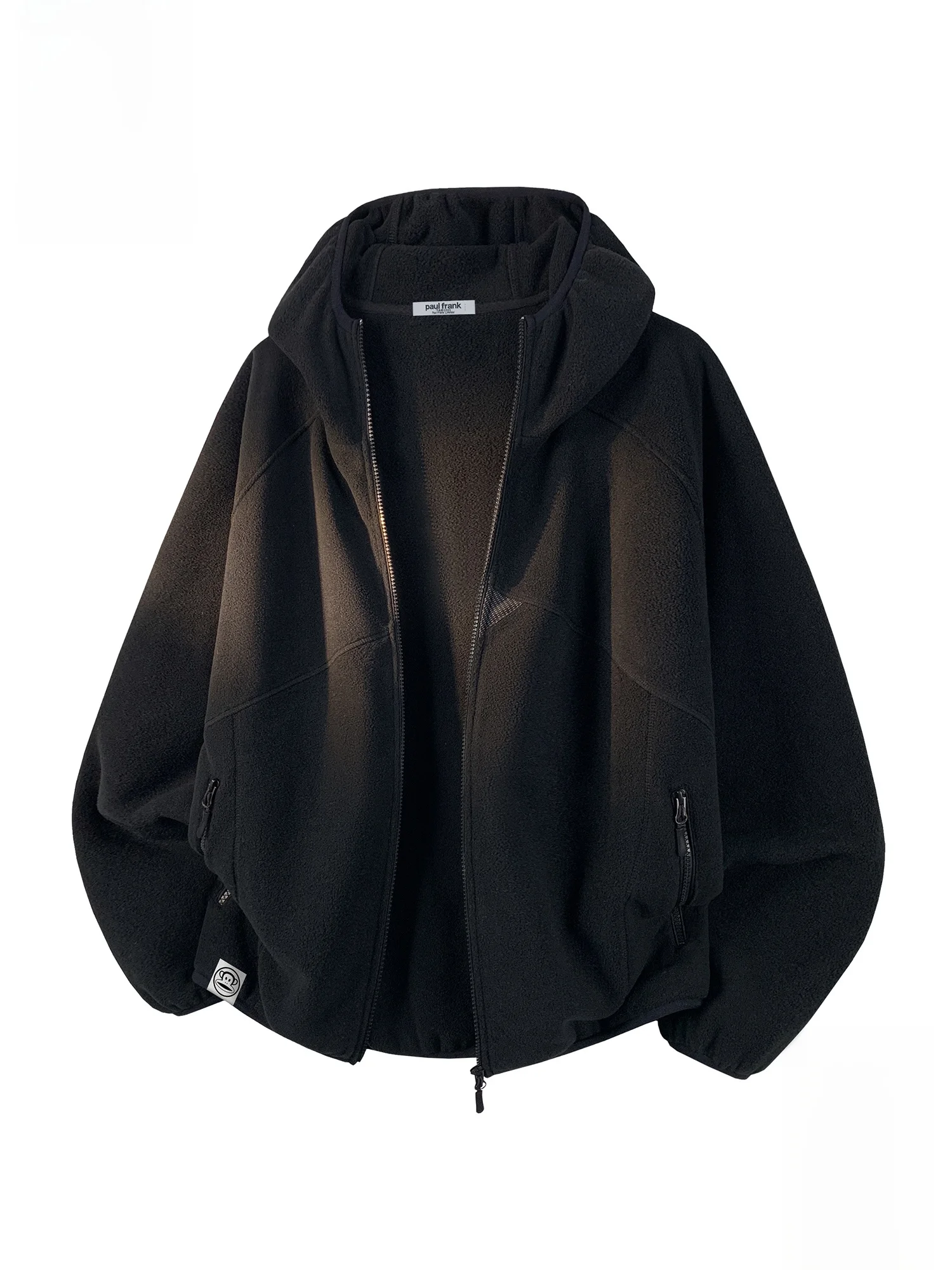 

Мужской кардиган Paul Frank с капюшоном, двусторонний, свободный, повседневный, теплый, молодежный, из полиэфирного волокна