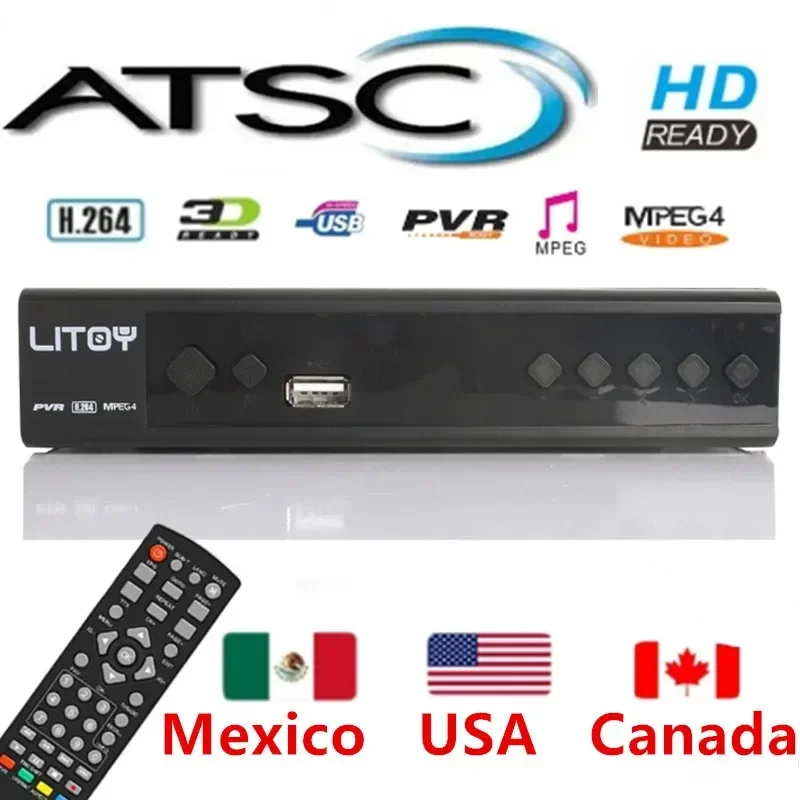 

USA/CA/ Mexico ATSC Digital TV Converter Box with TV Tuner Function