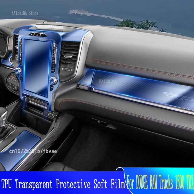 For DODGE RAM Trucks 1500 TRX 2021-2023  Car GPS Navigation Protective  LCDTPU Screen Protector Anti-scratch Film Fitting