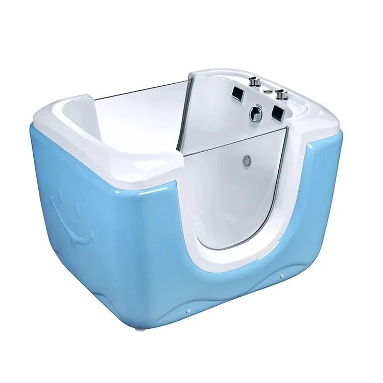 

Sunrans Freestanding Acrylic Whirlpool Air Massage Baby Spa Tub Bath Tub Baby With Temperature Child Size Spa Bathtub