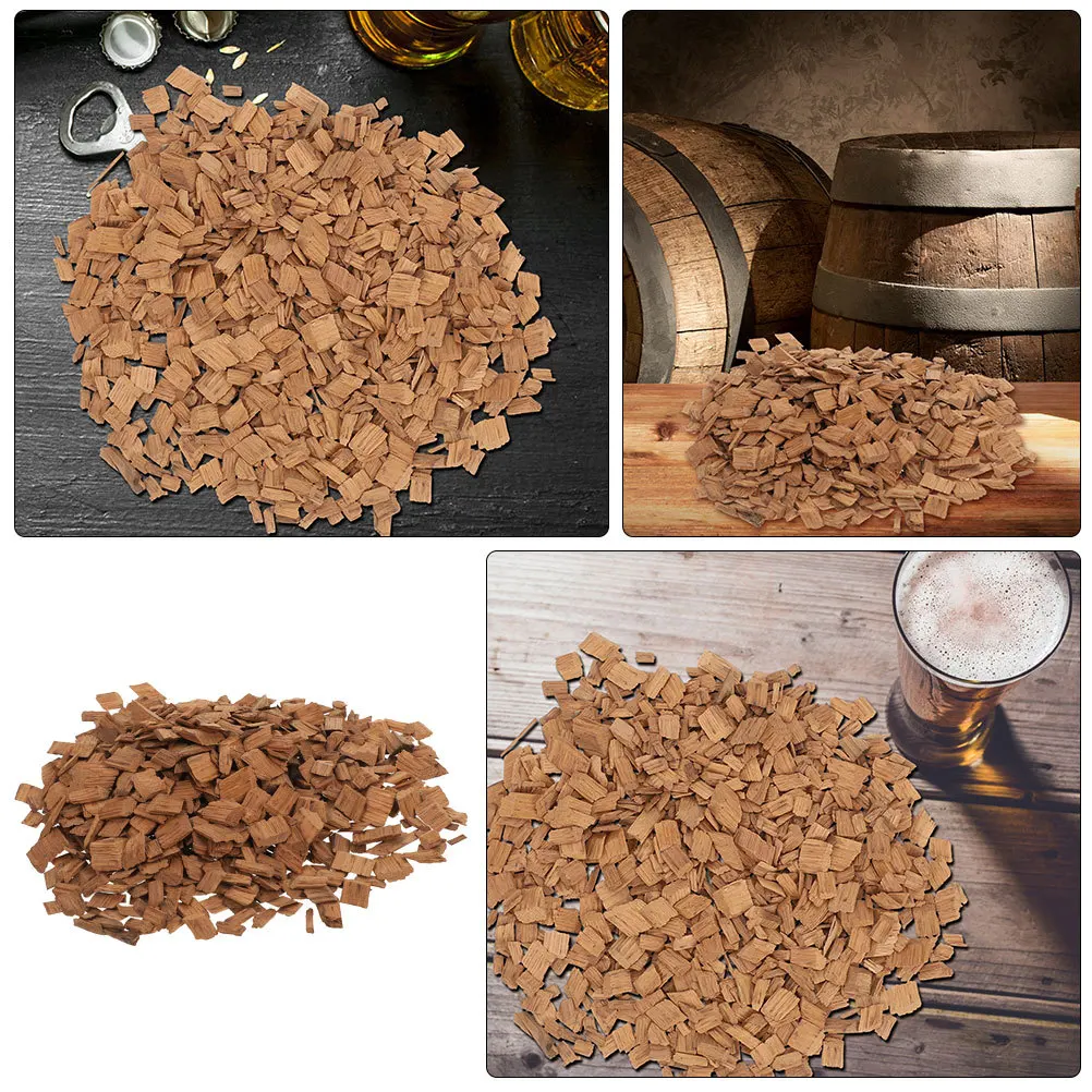 

French Oak Chips 2 Pack Red Wine Brewing Supplies For Home Wine Making Aged Whiskey Toasted Wood Chips Bar Tools Kitchen