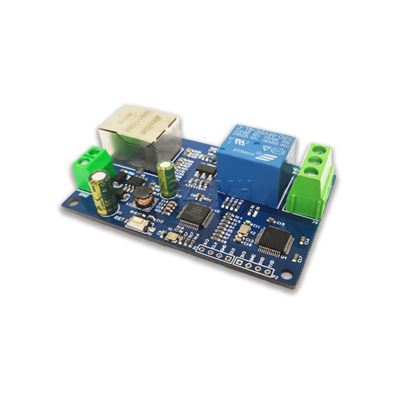 Modbus RTU Relay Module Wired Ethernet LAN Control 1 Channel Relay Output MCU W5500 TCP/IP Protocol