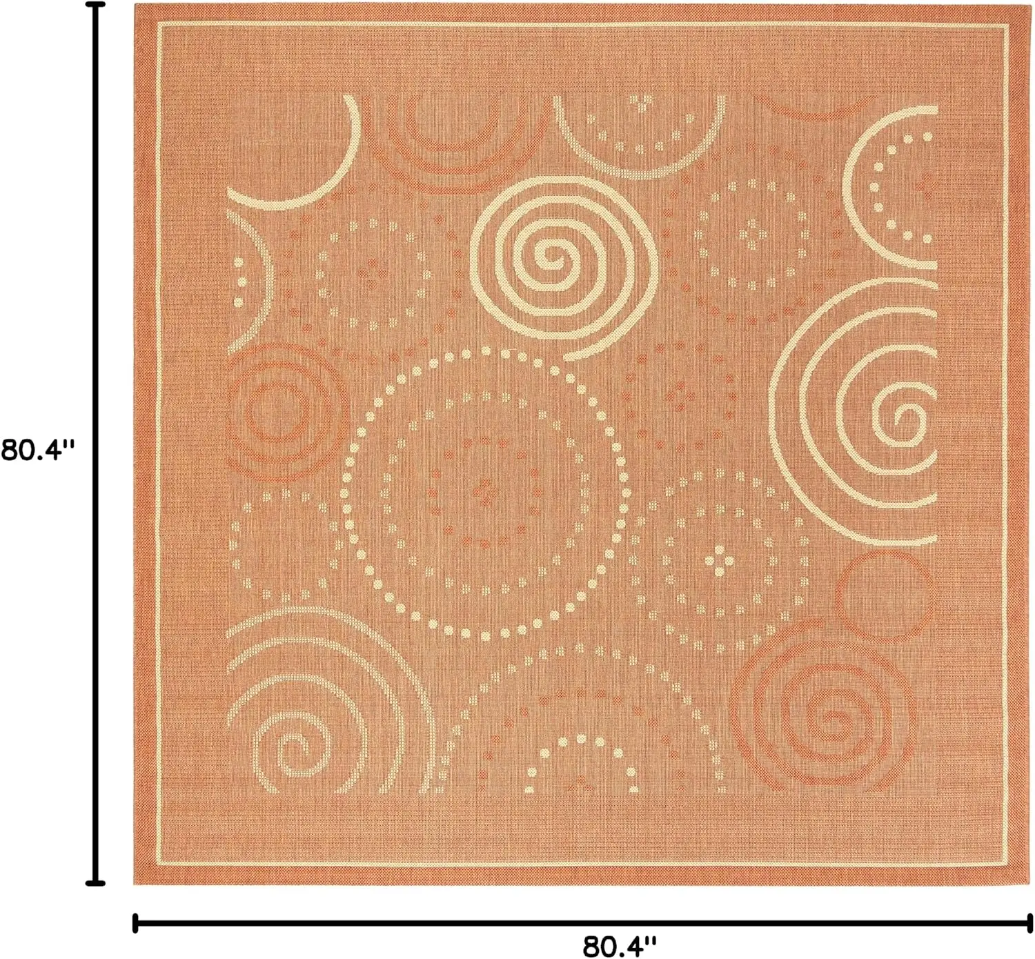 Washable Rug Outdoor Courtyard Collection - 6'7