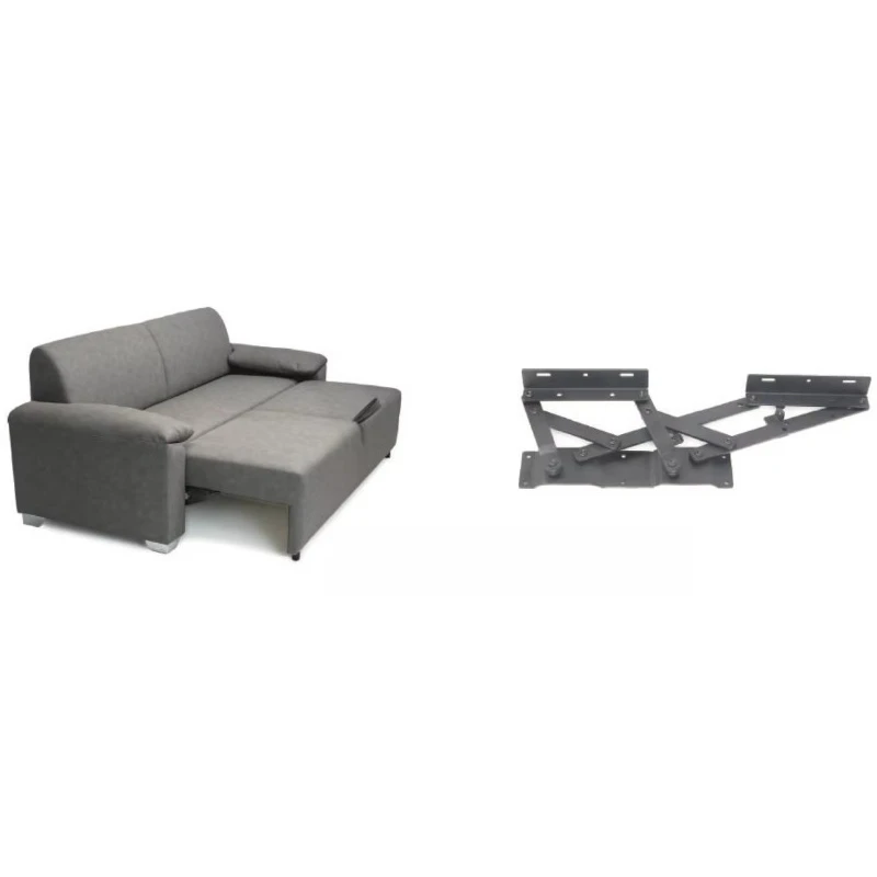 RV accessories camping car modification manual folding steel black pull-out sofa bracket