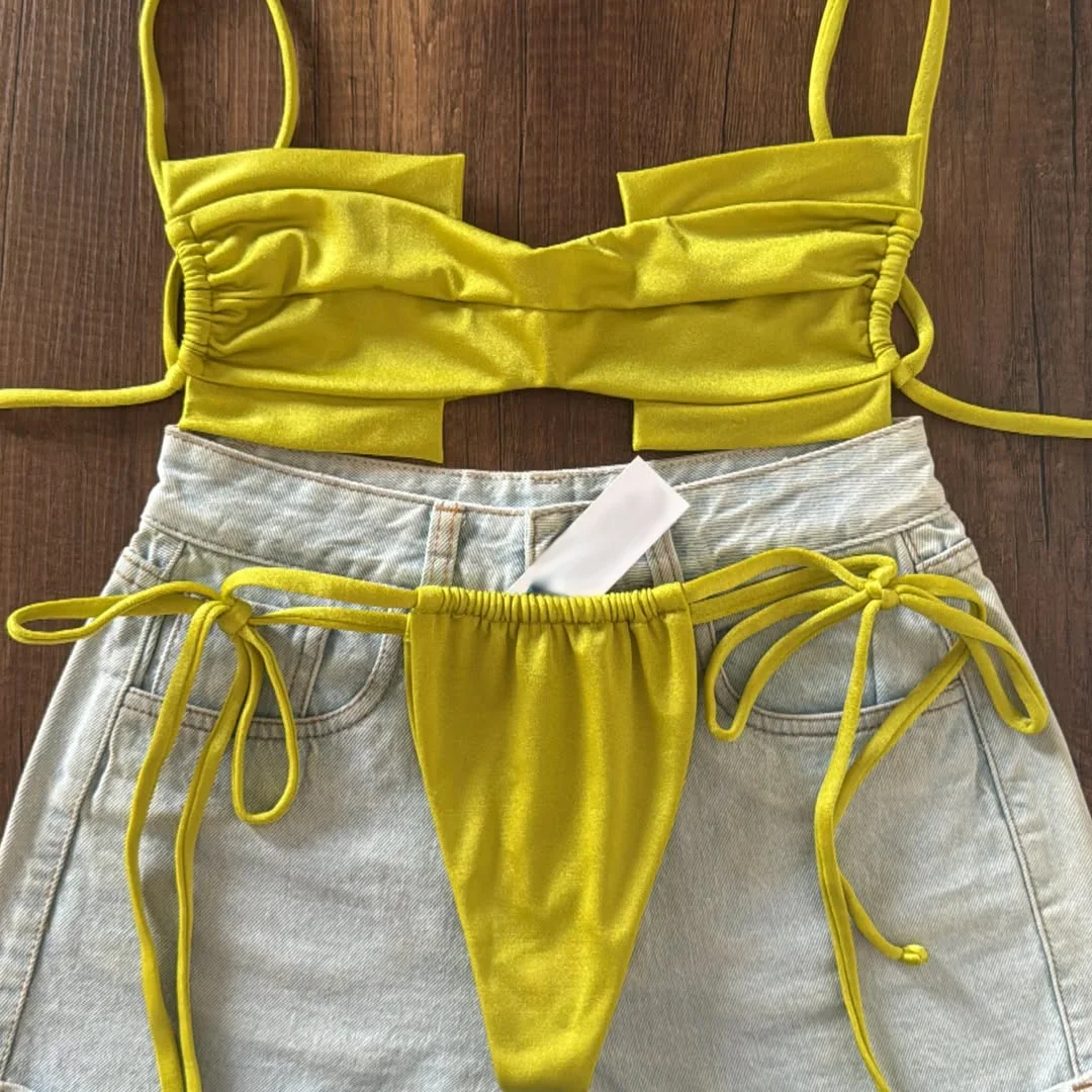 

2025 Sexy Light Black Bikini Top and Bottoms Perfect for Beachwear Pool Parties Special Occasions Beach Style for Summer Getaway